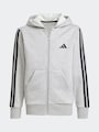 adidas Grey Essentials Full-Zip Hoodie Kids