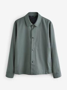 Next צבע ירוק עדין - ז'קט מאמנים אלגנטי