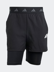adidas Black Gym+ 2-in-1 Shorts
