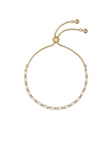 Ted Baker Gold Tone PERRMEL: Pearl Adjustable Tennis Bracelet