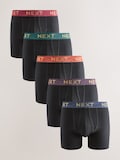 Black Bright Red/Orange/Green Marl Waistband