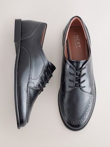 Next שחור - ®Forever Comfort נעליים אלגנטיות עם שרוכים וחרטום עגול