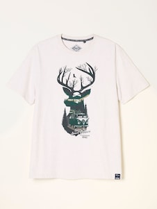 FatFace Natural VW Stag Tshirt