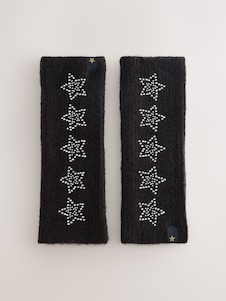 Rockett St George Black Star Studded Handwarmers
