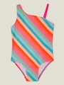 Angels By Accessorize Pink/Blue Girls Stripe Swimsuit