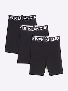 River Island Black Cycle Shorts 3 Pack
