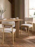 Tweedy Plain Light Natural Light Wood Leg