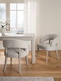 Opulent Chenille Pebble Grey Leg
