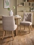 Soft Twill Light Mink Brown Light Wood Leg
