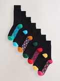 Black Bright Polka Dot Footbed
