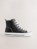 Black Faux Leather