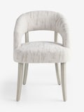 Abstract Jacquard Light Natural Grey Wood Leg