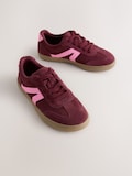 Burgundy Red Suede