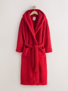 Next Red Teddy Dressing Gown