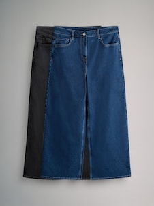 צבע כחול אינדיגו/שחור - The Set מארז של 2 זוגות מכנסי ג'ינס בגזרה ישרה