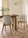Tweedy Plain Light Natural Mid Wood Leg