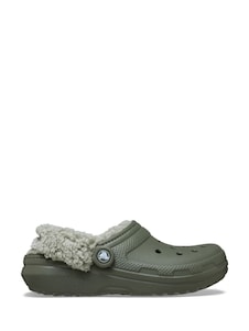 ירוק - Crocs Classic Fleece Lined Sandals