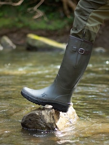 Grisport צבע חום מגפי גומי, דגם Groundwater