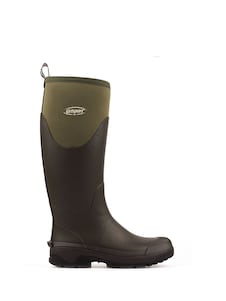 Grisport צבע ירוק מגפי גומי מנאופרן מובחר, דגם Mudmaster