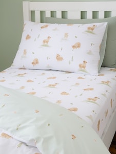 Bianca סדין גומי מותאם מכותנה בדוגמת Mini Moo Cow