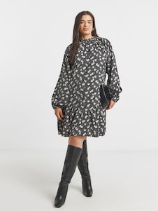 Simply Be Long Sleeve Wrap Maxi Dress