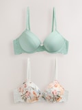 Green/Cream Floral