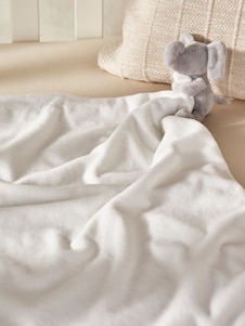 The White Company בצבע אפור, שמיכה לתינוק, דגם Kimbo