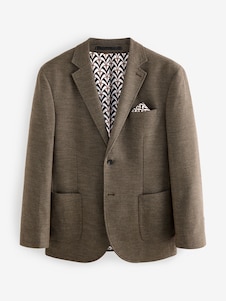 Next חום - גזרה רגילה - בלייזר מחוייט מבד ארוג