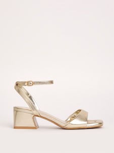 זהב - Simply Be עקבי בלוק נמוכים במיוחד בגזרה רחבה במיוחד