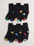 Black with Contrast Heel and Toe