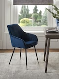 Soft Velvet Navy Blue Black Leg