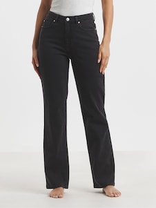 Schwarz - Simply Be 99/1 Relaxed Jeans mit geradem Bein