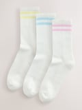 Blanco/rayas pastel
