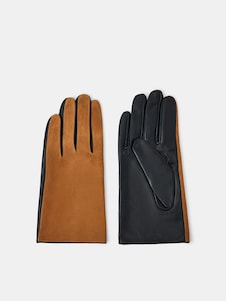 Accessorize Brown Faux Suede Leather Gloves