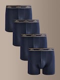 Navy Textured Waistband