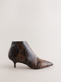Chocolate Brown/Snake Print