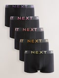 Black Pink Infill Text Waistband