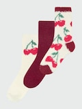 Red and Cream Cherry Print