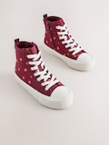 Burgundy Red Polka Dot