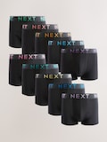Black Bright Ombre Text Waistband
