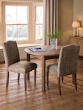 Cotswold Chenille Mink Dark Wood Leg