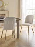 Relaxed Linen Look Pebble Light Wood Leg