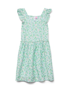 VERO MODA Girls White Printed Sleeveless Dress