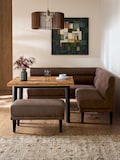Monza Faux Leather Peppercorn Brown