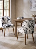 Alaska Faux Fur Cow Mid Wood Leg