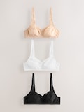 Black/White/Almond Nude