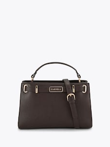 Carvela Brown Belted Midi Bag