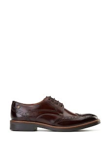 צבע חום שרוף - Base London York Brogue Shoe