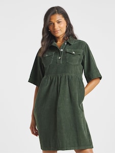 Simply Be Cord Boxy Mini Dress