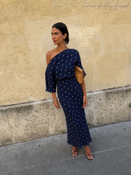 Blue - Never Fully Dressed Tilly Plisse Dress